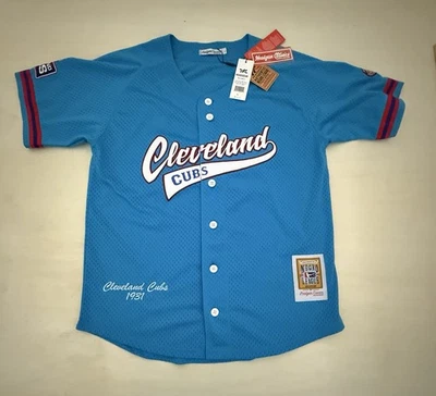 Camiseta de la Liga Negra de los Cleveland Cubs parches cosidos tocado clásico talla L nueva con etiquetas Foto 1 de 4