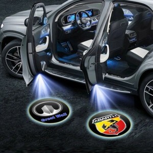 Door Car Welcome Projector Shadow Light Logo Ghost Led 2pcs Courtesy Laser