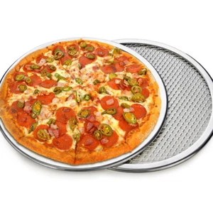 Pan Baking Tray Aluminum Net Non stick Pizza 6-22inch Bakeware Kitchen Tools - Picture 1 of 23