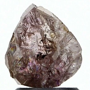Diamante non tagliato 1,28 ct marrone grigiastro scintillante naturale antico forma triangolo regalo - Foto 1 di 12
