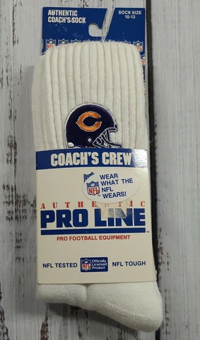 VINTAGE NFL AUTHENTIC PRO LINE COACH'S CREW SOCKS CHICAGO BEARS PATCHES 10-13 Cover