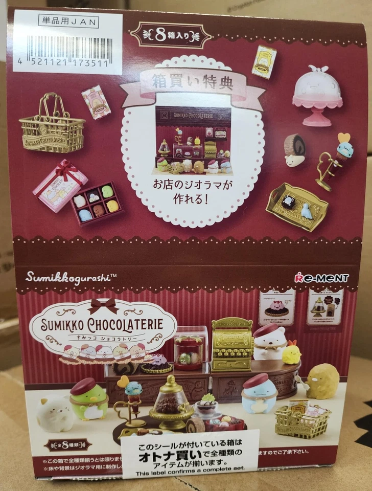 Re-Ment Sumikko Gurashi Chocolaterie Set of 8 complete box Miniature Figure