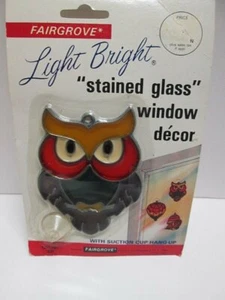Vintage Owl Sun Catcher Fairgrove 1984 #630 Brand New NOS - Picture 1 of 5