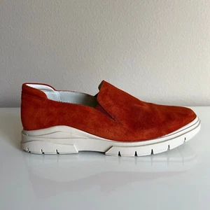 Mocassini Franco Sarto L-Mayve slip on arancione scamosciato pelle 8 M - Foto 1 di 11