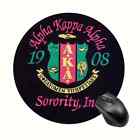 Tapis de souris noir, rose et vert AKA « Alpha Kappa Alpha »