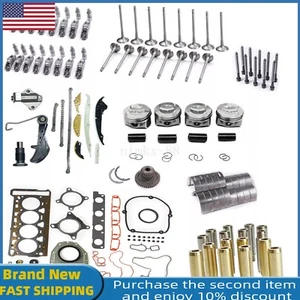Engine Overhaul Rebuild Kit&Timing Chain Piston Set Φ23mm For AUDI A3 VW CC Golf - Picture 1 of 16