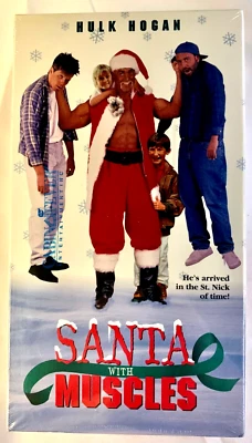 Santa With Muscles (VHS, 1997) New Factory SEALED Hulk Hogan Get It Graded RARE  - Image 1 of 4