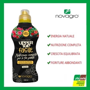 CONCIME LIQUIDO UPPER TOP FACILE NOVAGRO NUTRIZIONE COMPLETA PIANTE FIORI 1LT - Foto 1 di 1