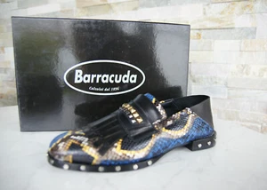 BARRACUDA Gr 37,5 Slipper Halbschuhe Fransen Schuhe Python NEU ehem UVP 360 € - Bild 1 von 6