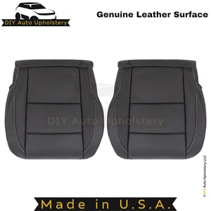 2010-2015 For Nissan Armada Platinum Genuine Leather Bottom Covers Dark Charcoal - Picture 1 of 15