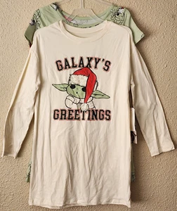 Star Wars Mandalorian Baby Yoda 2-Pack Christmas Dress Girls Size S 6/6X NEW - Picture 1 of 8