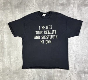 Vintage Y2K Mythbusyers Discovery Channel Promo T Shirt Black size XL - Picture 1 of 7