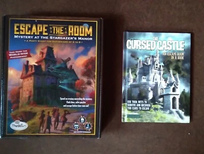 Escape the Room Mystery at Stargazers Manor  and The Cursed Castle Escape Book - Image 1 of 4
