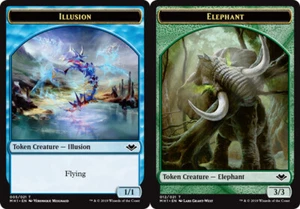 Token - Elephant // Illusion X4 (Modern Horizons) MTG (NM) *CCGHouse* Magic - Picture 1 of 1