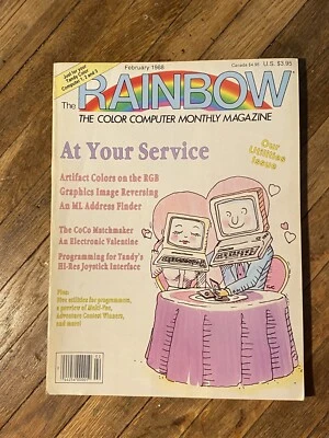 The Rainbow February 1988 At Your Service The Color Computer Monthly Magazine - Image 1 of 2