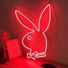 New Playboy Red Neon Led Sign 19.5x13.5