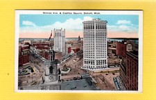 Detroit,Mi Michigan Monroe Ave. & Cadillac Square
