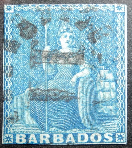 Barbados Scott # 02, Used Cover