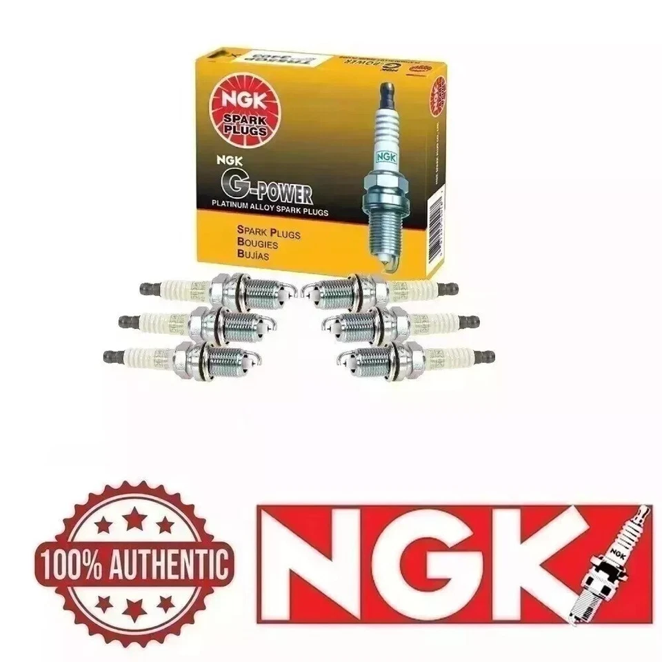 Velas de ignição NGK "G-POWER" platina (conjunto de 6) para 2010-2014 Acura TSX 3.5L V6 - Imagem 1 de 2