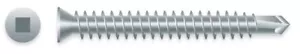 #6 x 2-1/4" FULL THREAD SQUARE TRIM HEAD ZINC SELF-DRILLING SCREWS 3M Box - Picture 1 of 2