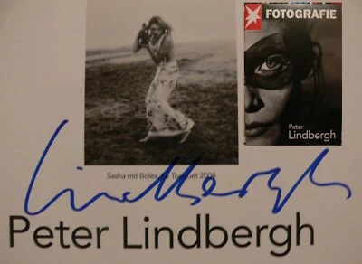 Peter Lindbergh Signiert Fotografie Stern Unterschrift Signatur Autogramm - Bild 1 von 4
