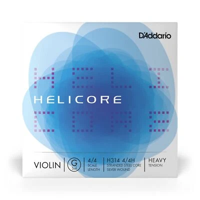 D'Addario Orquestal - Cuerda de Violín Helicore Tamaño 4/4 - Cuerda G Herida Plateada... Foto 1 de 4
