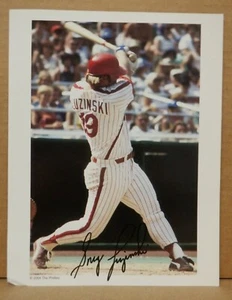 Foto autografiada de Greg Luzinski Phillies de 7"x9" con certificado de autenticidad 081921MGL2 - Imagen 1 de 3
