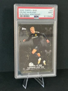 2020 Topps Borussia Dortmund Fan Set Erling Haaland PSA 9 - Imagen 1 de 2