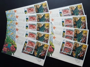 Singapore 1998 Tiger Year MS Israel '98 Stamp Exhibition Souvenir Covers FDC - Picture 1 of 6