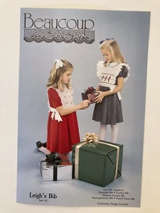 Girls Dressy Bib Patterns by Beaucoup Sizes 2-8 - Picture 1 of 2