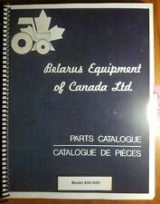 Belarus 400 420 Tractor Parts Catalog Manual 6/81 English & French