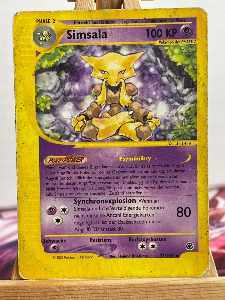 Simsala 33/165 Rare Expedition Deutsch VG Pokemon - Bild 1 von 1