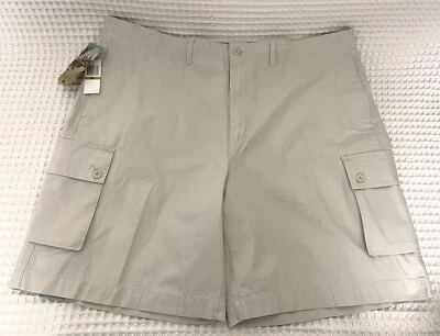 Pantalones Cortos Van Heusen Resort Para Hombre Talla 44 Beige Caqui Estilo Carga Algodón Foto 1 de 4