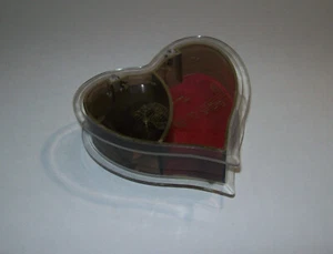 Vintage Heart Jewelry Music Trinket Box, "YOU LIGHT UP MY LIFE", Tokiwa Japan - Picture 1 of 12