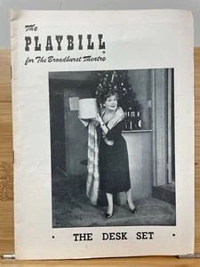 The Desk Set Playbill - Broadhurst Theatre - 19 de marzo de 1956 - Shirley Booth - Imagen 1 de 4