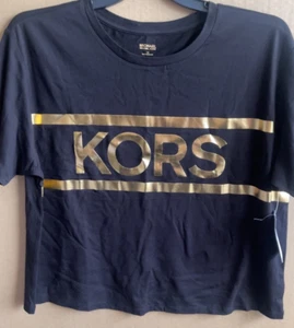 DAMEN-TSHIRT MICHAEL KORS EXTRA LARGE SCHWARZ NEU MIT ETIKETT - Bild 1 von 4