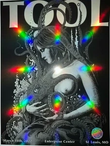 2022 TOOL ST LOUIS POSTER CONCERT TOUR 3/18/22 RICHEY BECKETT /600 ! - Picture 1 of 2