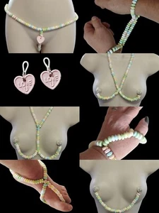 CANDY Schmuck G-STRING ESSBARE UNTERWÄSCHE Sherbet Süßigkeiten Henne Quasten Liebe Ring UK - Bild 1 von 22