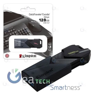 Kingston Stift Drive USB 3.2 Datatraveler Exodia Onyx Dtxon 128GB - Bild 1 von 2