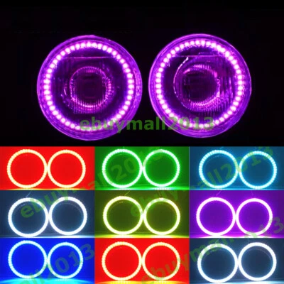 BT Clear RGB Halo Ring for Honda Ruckus 03-20 Devil Demon Angel Eyes Flash DRL - Image 1 of 4