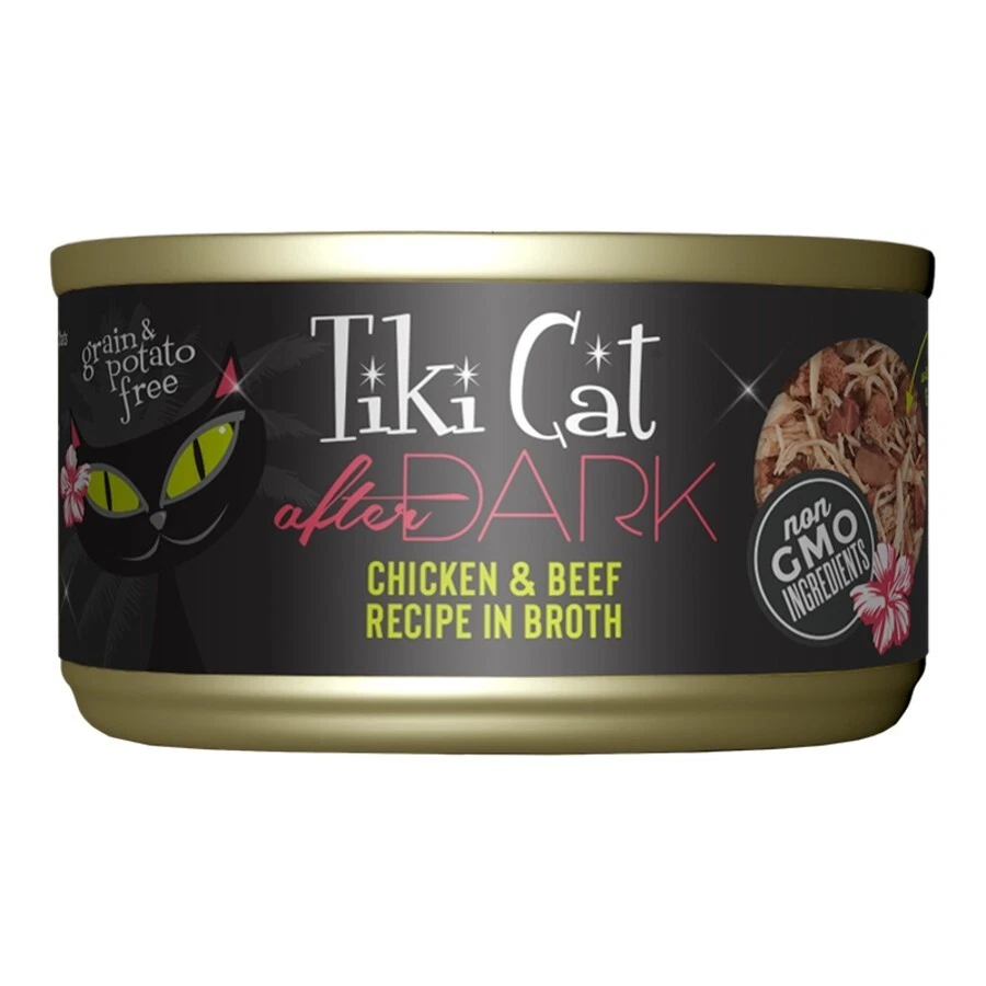 TIKI PETS CAT AFTER DARK CHICKEN & BEEF 2.8OZ - Image 1 of 1