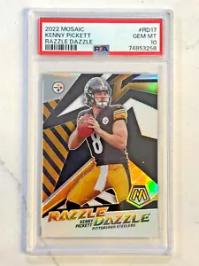 2022 Kenny Pickett Panini Mosaic #RD17 Rookie Razzle Dazzle PSA 10 RC SSP GEM - Bild 1 von 2