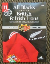 All Blacks V British And Irish Lions Third Test Auckland July 2005 Programme