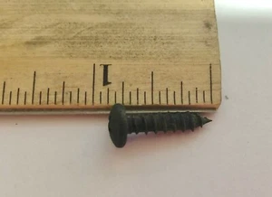 300 - Blechschraube #10 x 3/4" Kreuzschlitz Linsenkopf schwarz #9952 - Bild 1 von 8