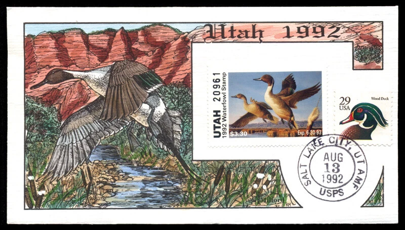 Duck FDC - UT7 1992 Utah - Image 1 of 1
