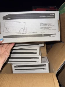 NEW- Cooper Lighting All-Pro APEL LED Emergency Light 120/277V Box Of 8 - Picture 1 of 3