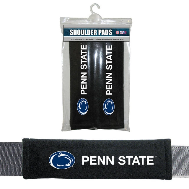 Fundas de cinturón de seguridad acolchadas negras NCAA Penn State Nittany Lions (2 por paquete) Foto 1 de 1