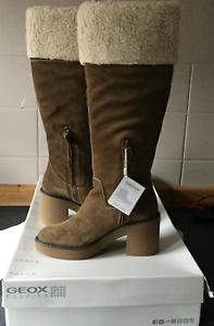 Geox Knee High Suede Boots Size 5UK(eur 38) BNIB