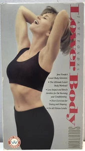 Jane Fonda Lower Body Solution VHS Tape Exercise Aerobic Buy 2 Get 1 Free! Rare! - Picture 1 of 8