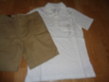 Nwt baby Gap boys outfit size 10 white pocket shirt and shorts